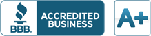 BBB Accredited Business A+ Logo